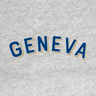 Geneva Switzerland Vintage Arched Type T-Shirt